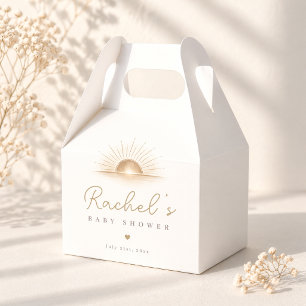 Ballotins Cadeau de fête minimal bohème soleil neutre de dou