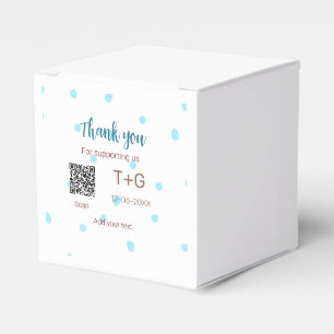 Ballotins Cadeau de lune de miel Ajouter code Q R nom du cou