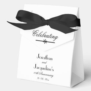 Ballotins Cadeau de mariage chic classique grand blanc Anniv
