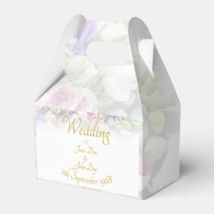 Ballotins Cadeau de mariage - Mariée avec un bouquet de mari