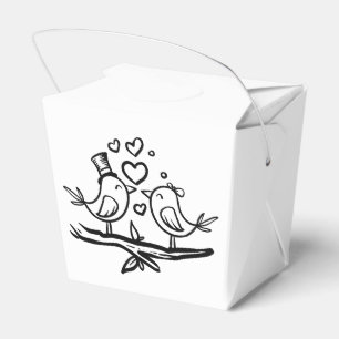 Ballotins Cadeau de Mariage Mignons Amoureux Noir Blanc Mari