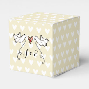 Ballotins Cadeau de mariage pour colombes blanches personnal