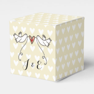 Ballotins Cadeau de mariage pour colombes blanches personnal