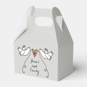 Ballotins Cadeau de mariage pour colombes blanches personnal