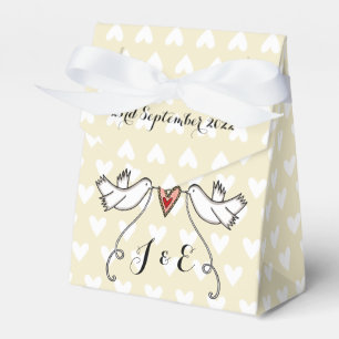 Ballotins Cadeau de mariage pour colombes blanches personnal