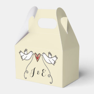 Ballotins Cadeau de mariage pour colombes blanches personnal