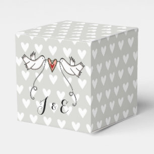 Ballotins Cadeau de mariage pour colombes blanches personnal
