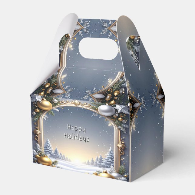 Ballotins Cadeau de Noël Boîte cadeau de vacances (Verso)