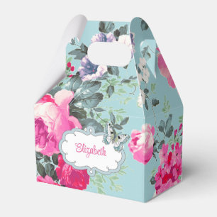 Ballotins Cadeau de nom personnalisé Rose vintage, Ballotin