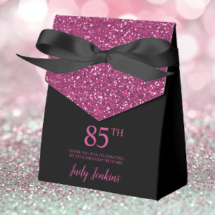 Ballotins Cadeau de remerciement 85e anniversaire noir paill