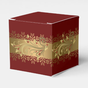 Ballotins Cadeau de vacances Red and Gold Holly