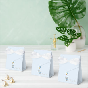 Ballotins Cadeau d'éléphant bleu pour Baby Shower 