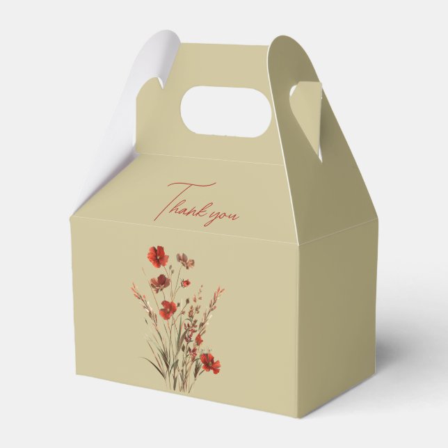 Ballotins Cadeau Mariage Merci fleur sauvage (Verso)