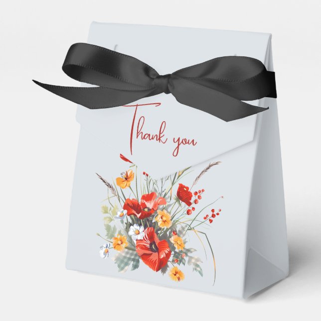 Ballotins Cadeau Mariage Merci fleur sauvage (Verso)