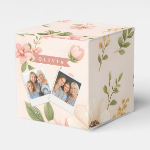 Ballotins Cadeau Personnalisé Nom Romantique Floral Vintage