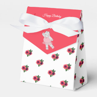 Ballotins Cadeau Roses de Pêche Rouge Petit Hippopotame de B