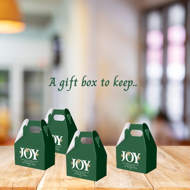 Ballotins Cadeau Rustique Pour Vous Chic Script Jote Green H (The perfect gift box for small treasures, like chocolates, nuts, home made treats etc.)