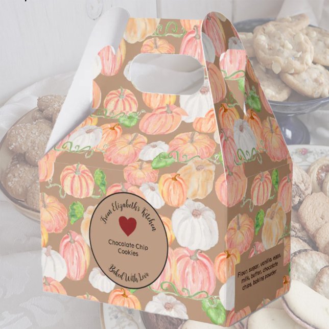 Ballotins Cadeaux Citrouille Orange Cuits Avec Ingrédients (Créateur téléchargé)