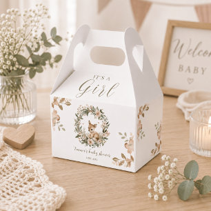 Ballotins Cadeaux de Baby Shower Fille Fleur et Cerf