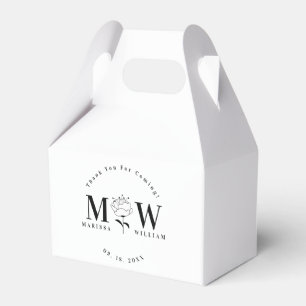 Ballotins Cadeaux de mariage monogramme personnalisés Faveur