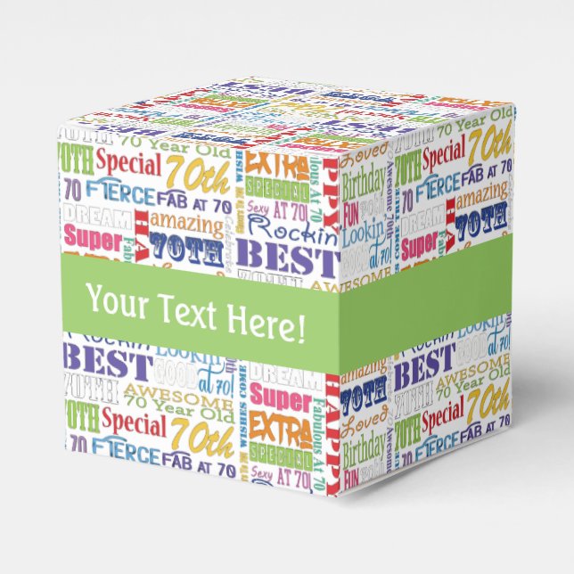 Ballotins Cadeaux Uniques Et Spéciaux 70e Anniversaire (Verso)