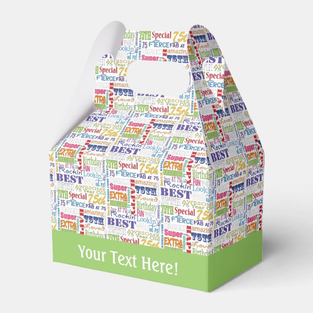 Ballotins Cadeaux Uniques Et Spéciaux 75e Anniversaire (Verso)