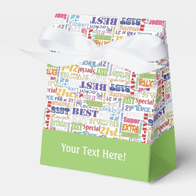 Ballotins Cadeaux Uniques Et Spéciaux De Fête Du 21E Anniver (Verso)