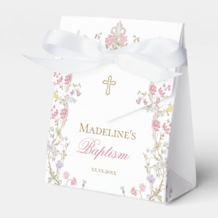 Ballotins cadre de fleurs Baptême