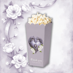 Ballotins Cadre floral avec coeur et roses blanches