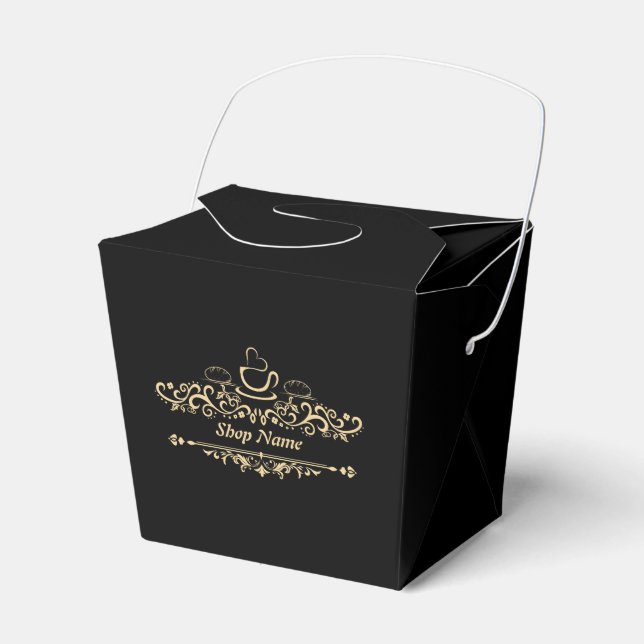 Ballotins Café maison moderne Boulangerie personnalisée Logo (Verso)