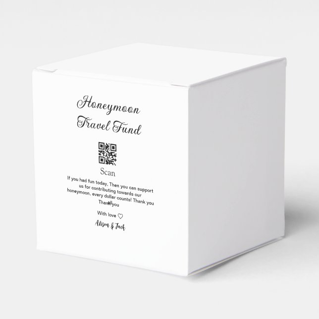 Ballotins Caisse de lune de miel scannez le code QRajoutez u (Verso)