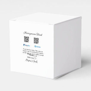 Ballotins Caisse de lune de miel venomo paypal don Q R coupl