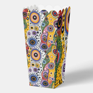 Ballotins Caja de Palomitas con Estampado Psicodélico Retro