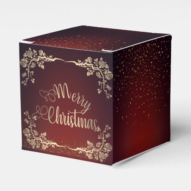 Ballotins Caja de regalo para navidad con rosas  rojo Royal (Verso)