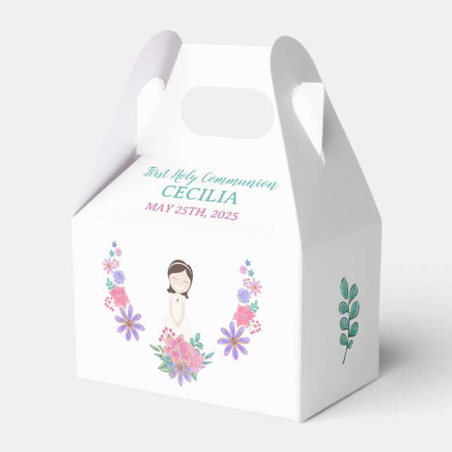 Ballotins Caja de regalos CECILIA Primera Comunión (Verso)