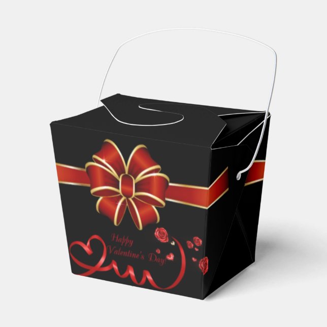 Ballotins caja de regalos para  San Valentín con cinta (Verso)