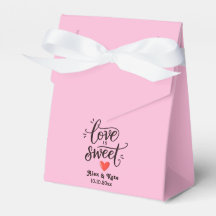 Calligraphie L'amour est doux en Mariage rose clai