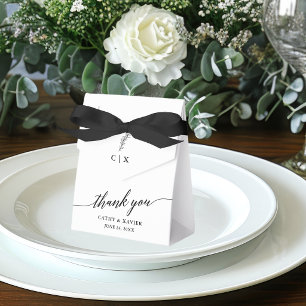 Ballotins Calligraphie Merci Mariage Monogramme