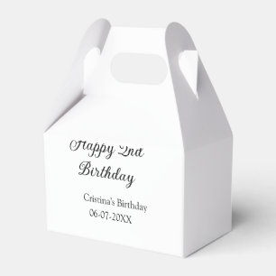 Ballotins calligraphie simple minimum heureux 2e anniversair