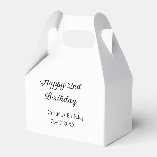Ballotins calligraphie simple minimum heureux 2e anniversair (Verso)