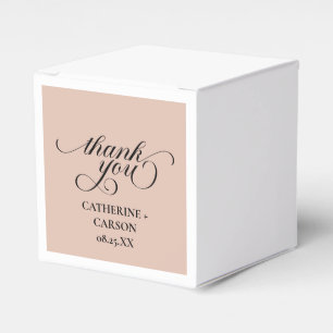 Ballotins Calligraphie Stickers Merci Mariage de beige