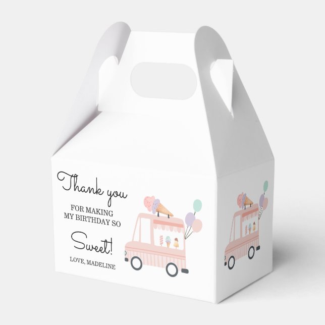 Ballotins Camion de crème glacée Été 1ère Fille Ballotin d'a (Verso)