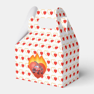 Ballotins Camion de pompiers mignon pour la Saint-Valentin