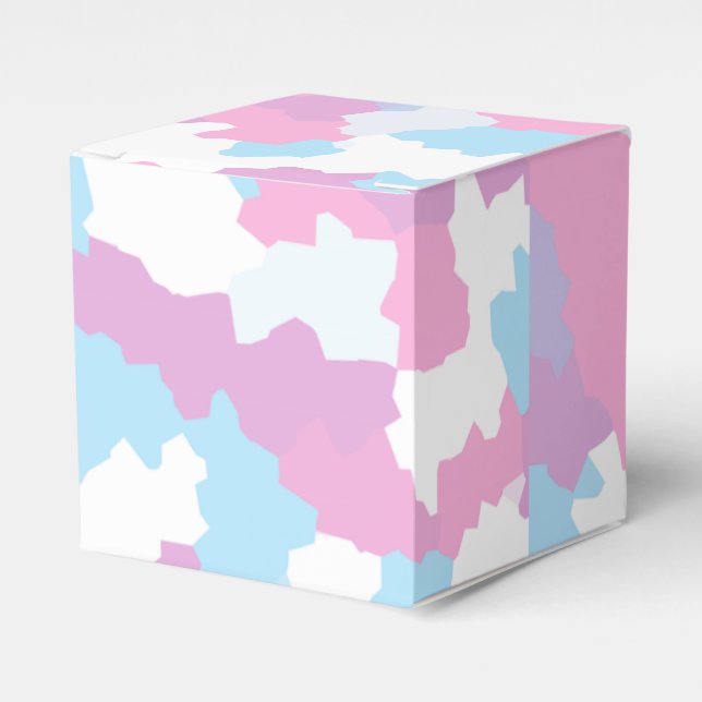 Ballotins Camo blanc rose Abstrait (Verso)