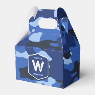 Ballotins Camouflage bleu Camo Motif de l'armée Monogramme