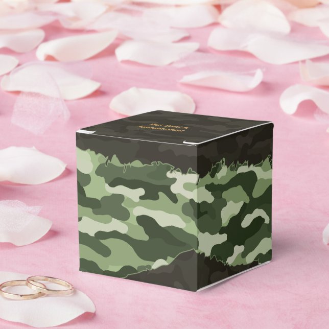 Ballotins Camouflage Vert Personnalisé Résistant (Mariage)