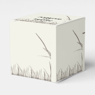 Ballotins Campagne Rustique Terres-Grasses Mariage Favor Box