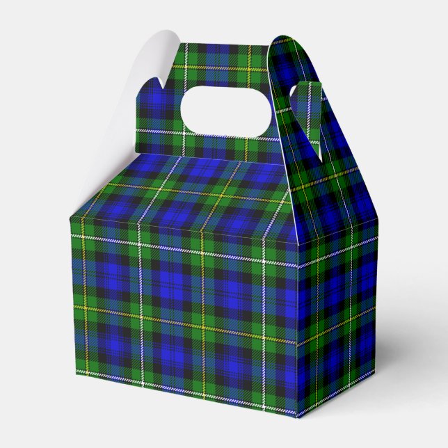 Ballotins Campbell tartan bleu vert plaid (Arrière)