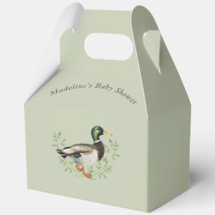 Ballotins Canard colvert Vert sauge Baby shower vintage