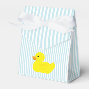 Ballotins Canard en caoutchouc bleu rayé chic